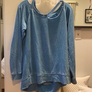 LIGHT BLUE VINTAGE HAVANA LONG SLEEVE SHIRT